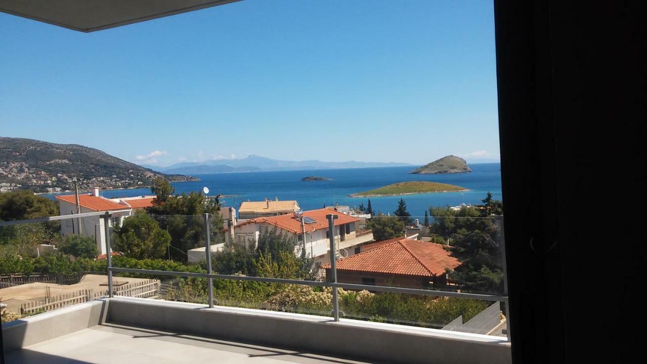 Seaview Pool Villa Near Beach And Athens Airport Pórto Ráfti Exterior foto